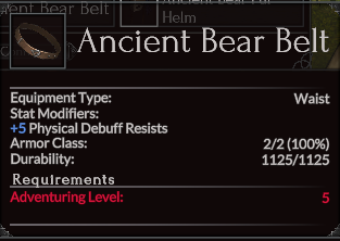 Ancient Bear Belt