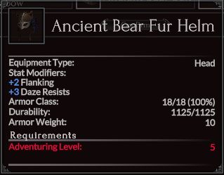 Ancient Bear Fur Helm