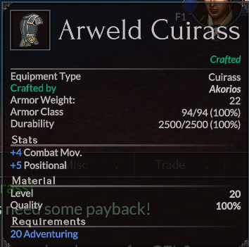 Arweld Cuirass