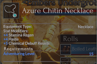 Azure Chitin Necklace